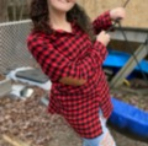 Padded Elbows Soft Plaid Shirt - Picture 6 of 6